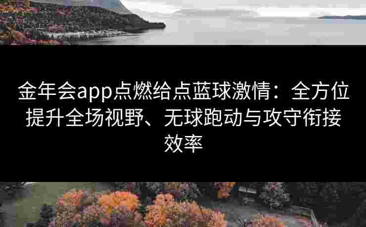 金年会app点燃给点蓝球激情：全方位提升全场视野、无球跑动与攻守衔接效率